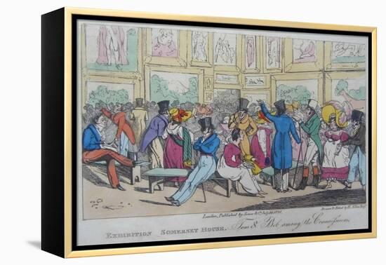 Exhibition, Somerset House, 1821-Henry Thomas Alken-Framed Premier Image Canvas