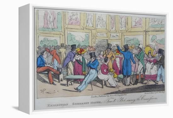 Exhibition, Somerset House, 1821-Henry Thomas Alken-Framed Premier Image Canvas