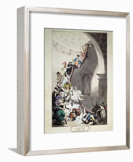 Exhibition Stare Case, 1811-Thomas Rowlandson-Framed Giclee Print