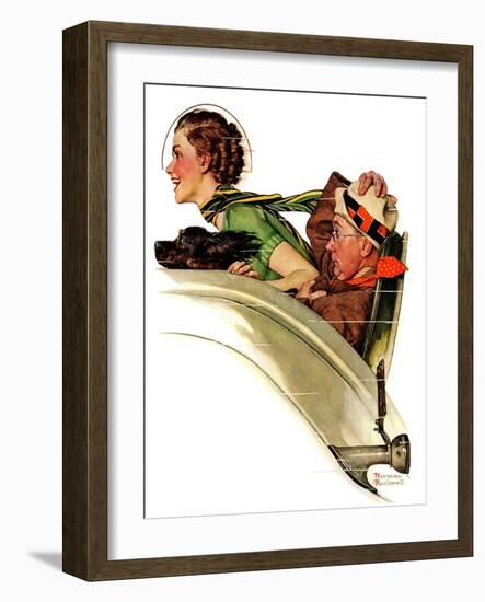 "Exhilaration", July 13,1935-Norman Rockwell-Framed Giclee Print