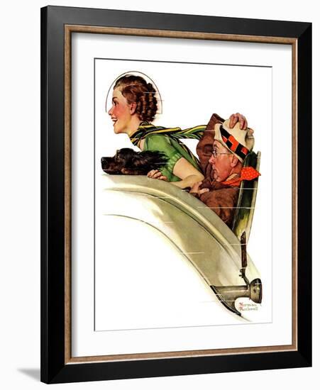 "Exhilaration", July 13,1935-Norman Rockwell-Framed Giclee Print