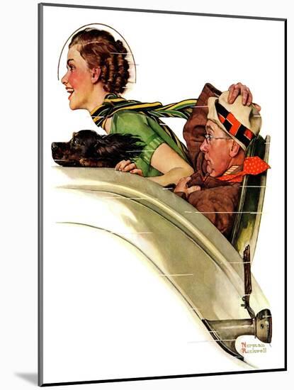 "Exhilaration", July 13,1935-Norman Rockwell-Mounted Giclee Print