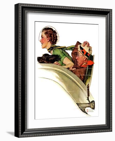 "Exhilaration", July 13,1935-Norman Rockwell-Framed Giclee Print