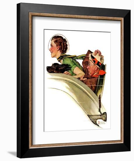 "Exhilaration", July 13,1935-Norman Rockwell-Framed Giclee Print