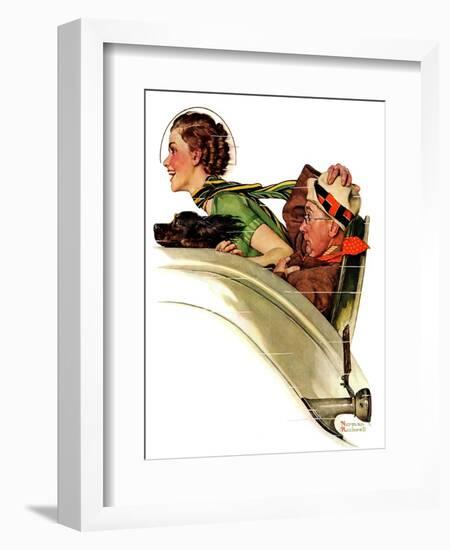 "Exhilaration", July 13,1935-Norman Rockwell-Framed Giclee Print