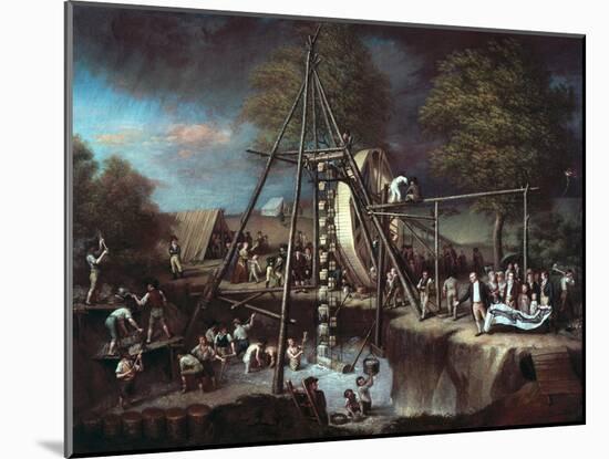 Exhumation of Martodonte, Baltimore, 1799-Charles Willson Peale-Mounted Giclee Print