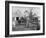 Exiled Premier of Hungary, Ferenc Nagy and His Family Working on Farm-null-Framed Premium Photographic Print