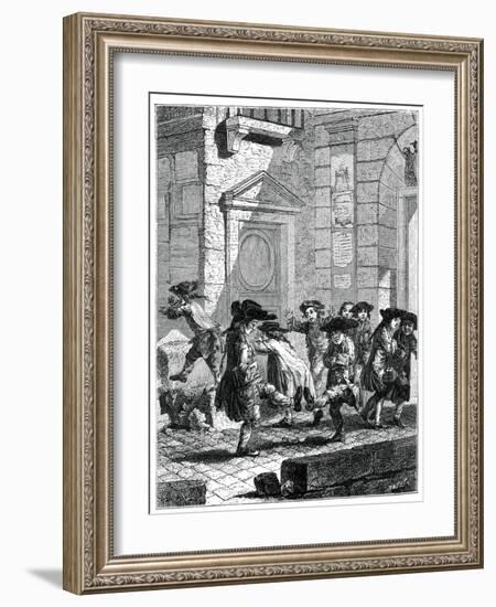 Exit from the College-Jean Baptiste Tilliard-Framed Giclee Print