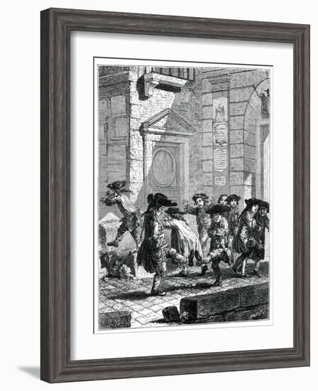 Exit from the College-Jean Baptiste Tilliard-Framed Giclee Print