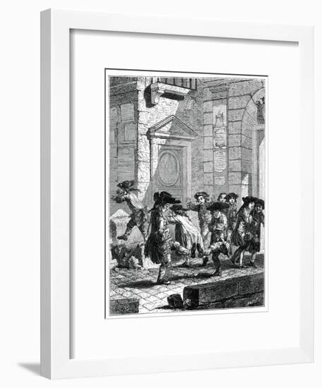 Exit from the College-Jean Baptiste Tilliard-Framed Giclee Print