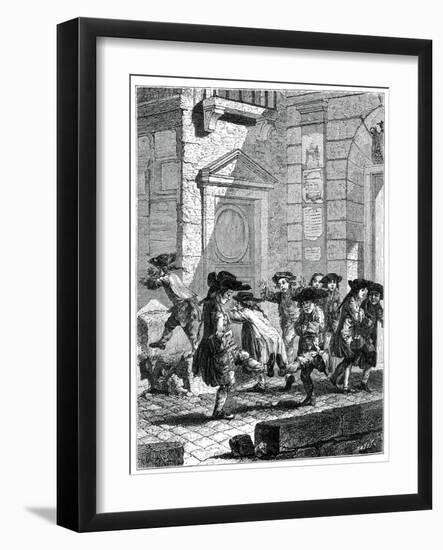 Exit from the College-Jean Baptiste Tilliard-Framed Giclee Print