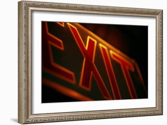Exit Sign-Alan Sirulnikoff-Framed Photographic Print