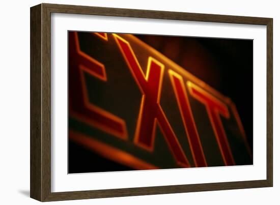 Exit Sign-Alan Sirulnikoff-Framed Photographic Print