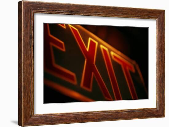 Exit Sign-Alan Sirulnikoff-Framed Photographic Print