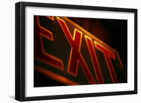 Exit Sign-Alan Sirulnikoff-Framed Photographic Print