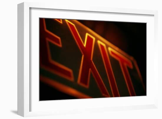 Exit Sign-Alan Sirulnikoff-Framed Photographic Print