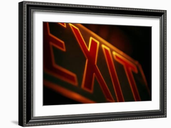 Exit Sign-Alan Sirulnikoff-Framed Photographic Print