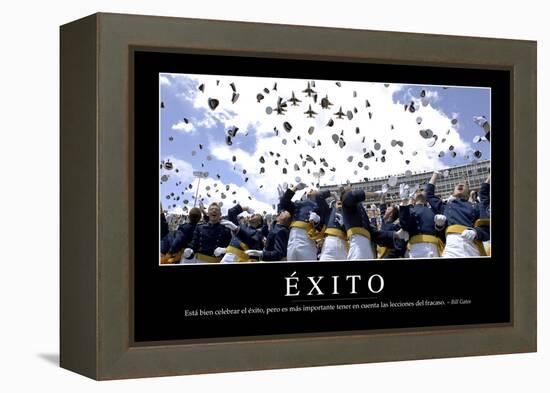 Éxito. Cita Inspiradora Y Póster Motivacional-null-Framed Premier Image Canvas