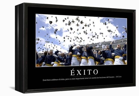 Éxito. Cita Inspiradora Y Póster Motivacional-null-Framed Premier Image Canvas