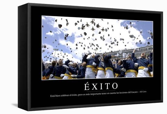 Éxito. Cita Inspiradora Y Póster Motivacional-null-Framed Premier Image Canvas