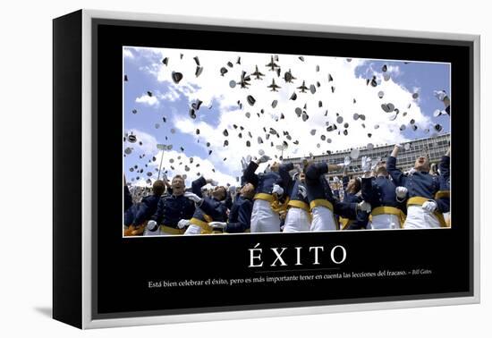 Éxito. Cita Inspiradora Y Póster Motivacional-null-Framed Premier Image Canvas