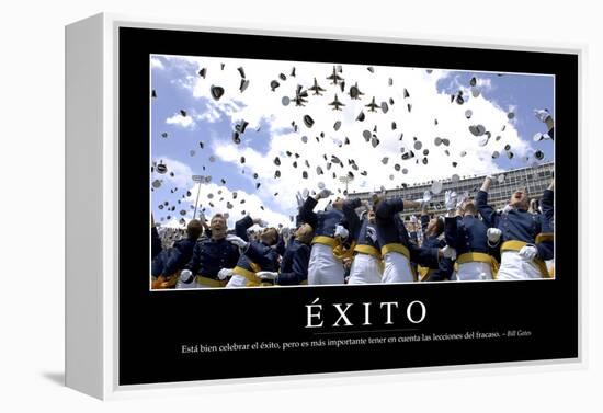 Éxito. Cita Inspiradora Y Póster Motivacional-null-Framed Premier Image Canvas