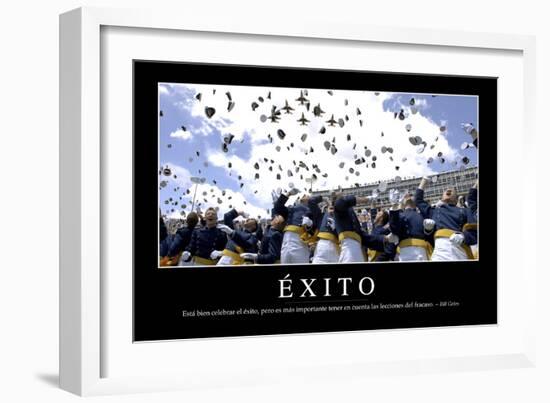 Éxito. Cita Inspiradora Y Póster Motivacional-null-Framed Photographic Print