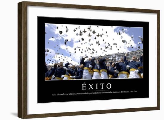 Éxito. Cita Inspiradora Y Póster Motivacional-null-Framed Photographic Print