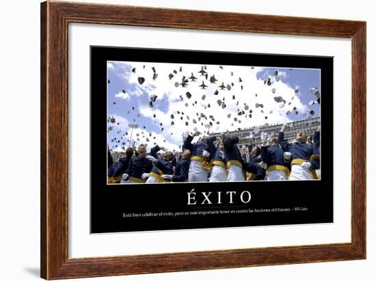 Éxito. Cita Inspiradora Y Póster Motivacional-null-Framed Photographic Print