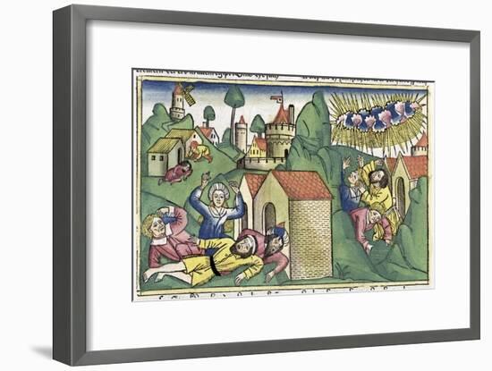 Exodus 11:1-10: the death of the firstborn sons, one of The Seven Plagues of Egypt-Unknown-Framed Giclee Print