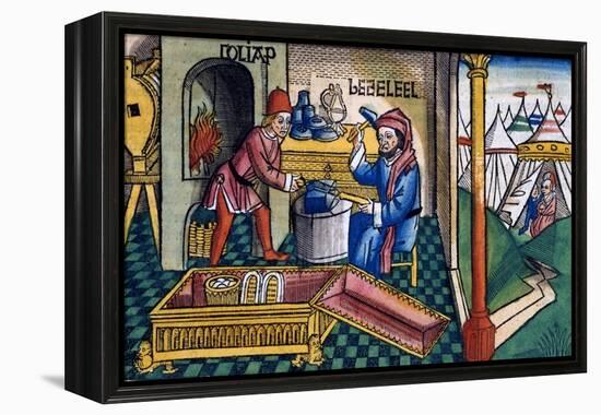 Exodus 31:2-8: Bezalel and Aholiab making the Ark of the Covenant-Unknown-Framed Premier Image Canvas