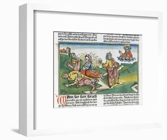 Exodus 9:8-12: Moses and the plague of boils, one of the Seven Plagues of Egypt-Unknown-Framed Giclee Print