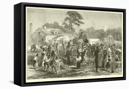 Exodus of Confederates from Atlanta, September 1864-null-Framed Premier Image Canvas