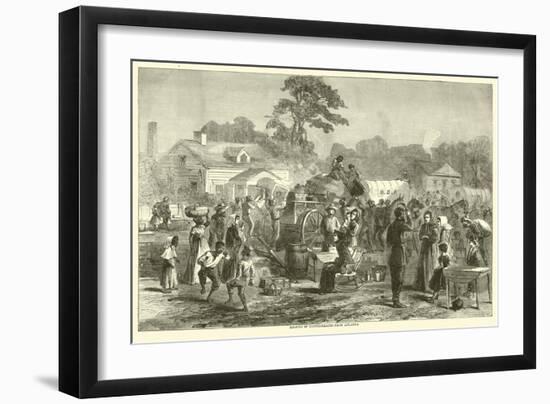 Exodus of Confederates from Atlanta, September 1864-null-Framed Giclee Print