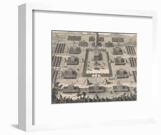 Exodus: The Israelites Encamped About the Tabernacle Erected in the Wilderness-Dom Augustin Calmet-Framed Photographic Print