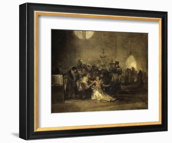 Exorcism Scene-Francisco de Goya-Framed Giclee Print