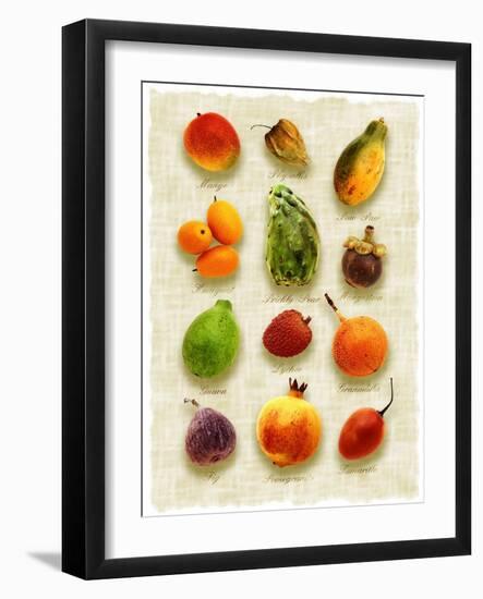 Exotic Fruit in Style of a Painting-Peter Howard Smith-Framed Photographic Print