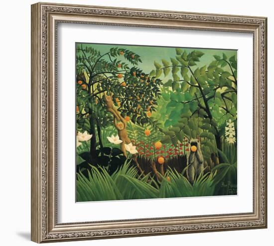 Exotic Landscape, 1910-Henri Rousseau-Framed Premium Giclee Print