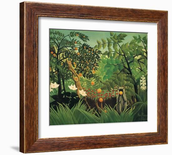 Exotic Landscape, 1910-Henri Rousseau-Framed Premium Giclee Print