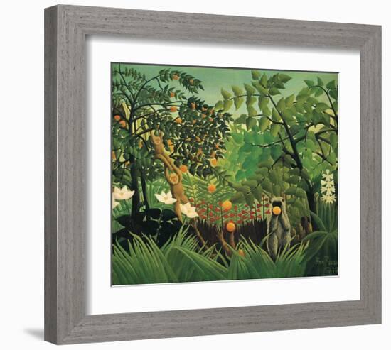 Exotic Landscape, 1910-Henri Rousseau-Framed Premium Giclee Print