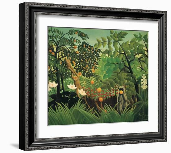 Exotic Landscape, 1910-Henri Rousseau-Framed Premium Giclee Print