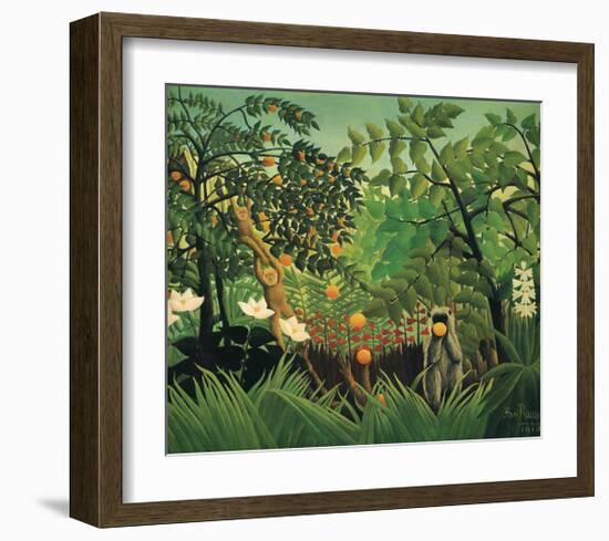 Exotic Landscape, 1910-Henri Rousseau-Framed Premium Giclee Print