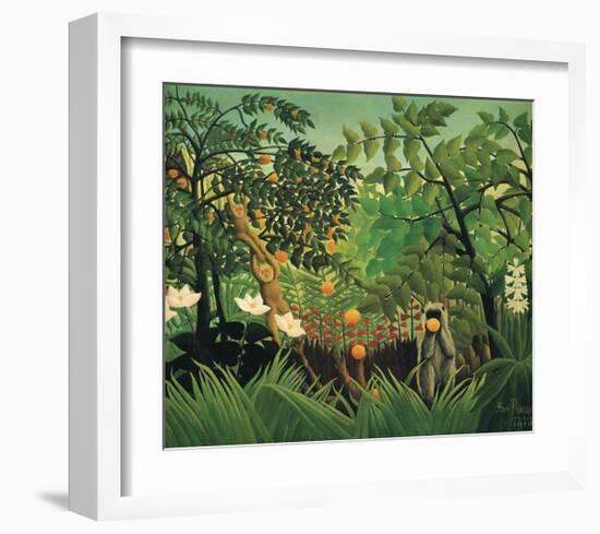 Exotic Landscape, 1910-Henri Rousseau-Framed Premium Giclee Print