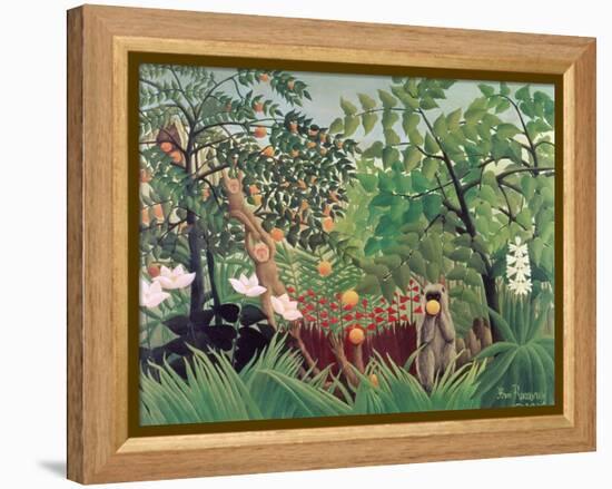 Exotic Landscape, 1910-Henri Rousseau-Framed Premier Image Canvas