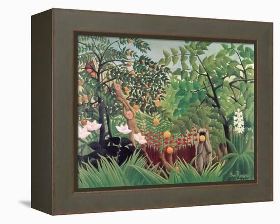 Exotic Landscape, 1910-Henri Rousseau-Framed Premier Image Canvas