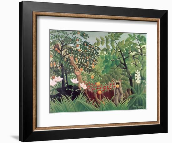 Exotic Landscape, 1910-Henri Rousseau-Framed Premium Giclee Print