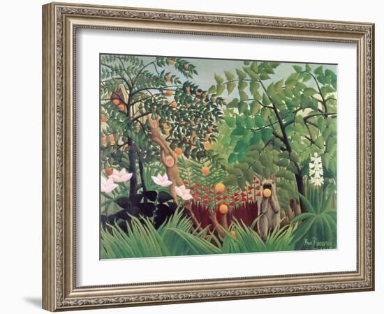 Exotic Landscape, 1910-Henri Rousseau-Framed Giclee Print