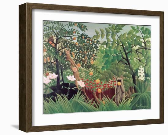 Exotic Landscape, 1910-Henri Rousseau-Framed Giclee Print