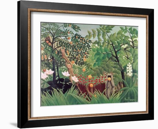 Exotic Landscape, 1910-Henri Rousseau-Framed Giclee Print