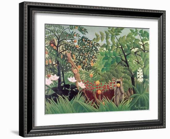 Exotic Landscape, 1910-Henri Rousseau-Framed Giclee Print